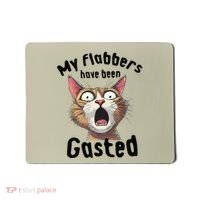 Funny Cat My Flabbers Have Been Gasted Retro Graphic Cute Mousepad thumb 0