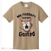 Funny Cat My Flabbers Have Been Gasted Retro Graphic Cute Kids T-Shirt thumb 0
