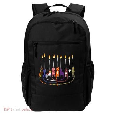 Funny Cat Menorah Hanukkah Backpack