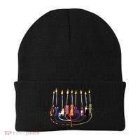 Funny Cat Menorah Hanukkah Beanie thumb 0