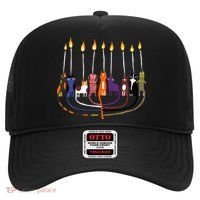 Funny Cat Menorah Hanukkah Hat thumb 0