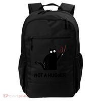Funny Cat Not A Hugger Sarcastic Cat Saying Backpack thumb 0