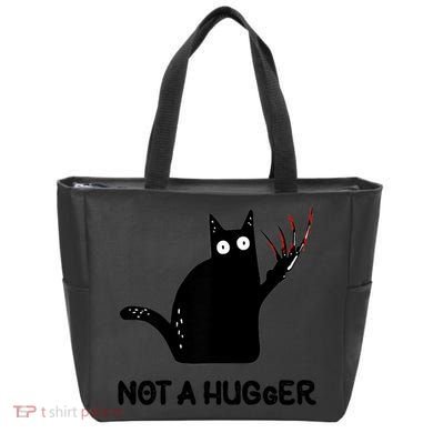 Funny Cat Not A Hugger Sarcastic Cat Saying Tote Bag