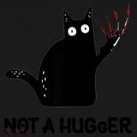 Funny Cat Not A Hugger Sarcastic Cat Saying Tote Bag thumb 4