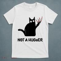 Funny Cat Not A Hugger Sarcastic Cat Saying T-Shirt thumb 5
