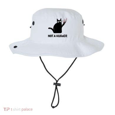 Funny Cat Not A Hugger Sarcastic Cat Saying Bucket Hat