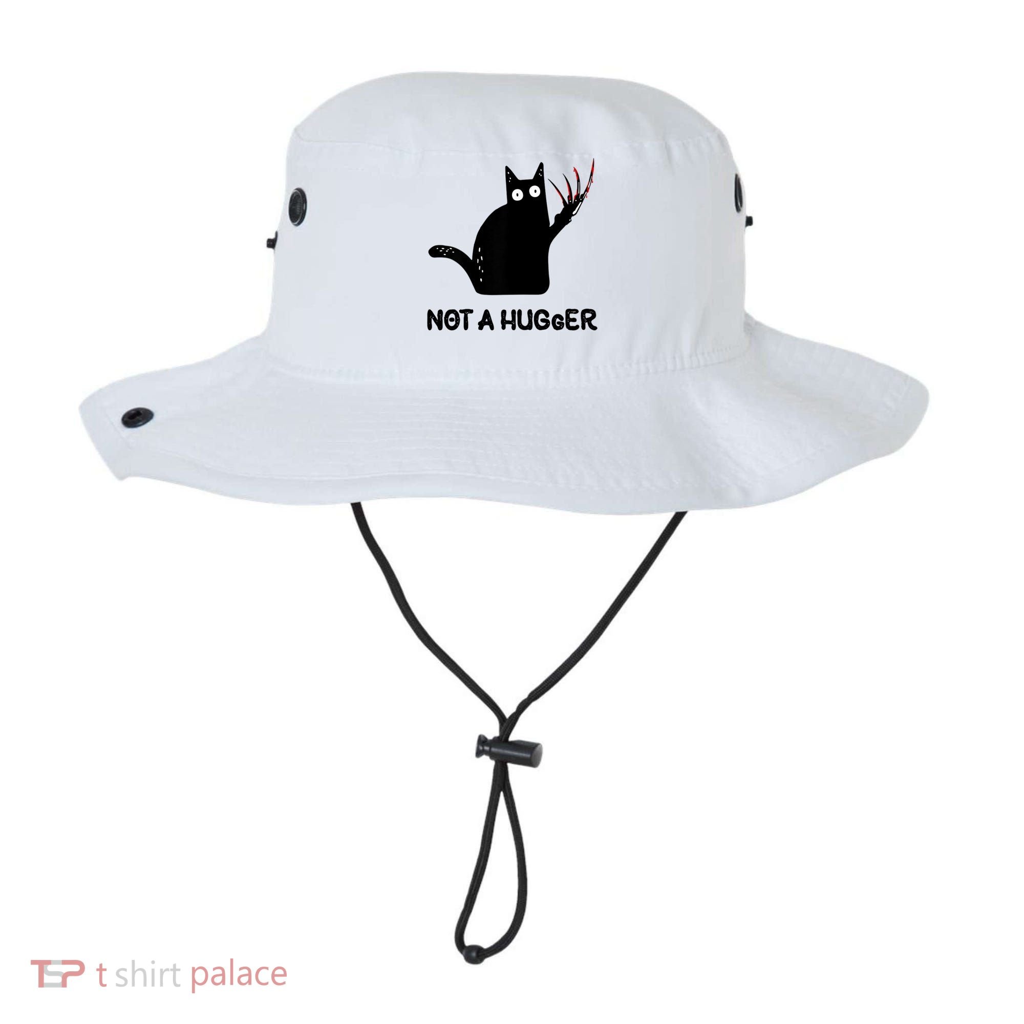 Funny Cat Not A Hugger Sarcastic Cat Saying Bucket Hat