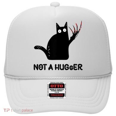 Funny Cat Not A Hugger Sarcastic Cat Saying Hat