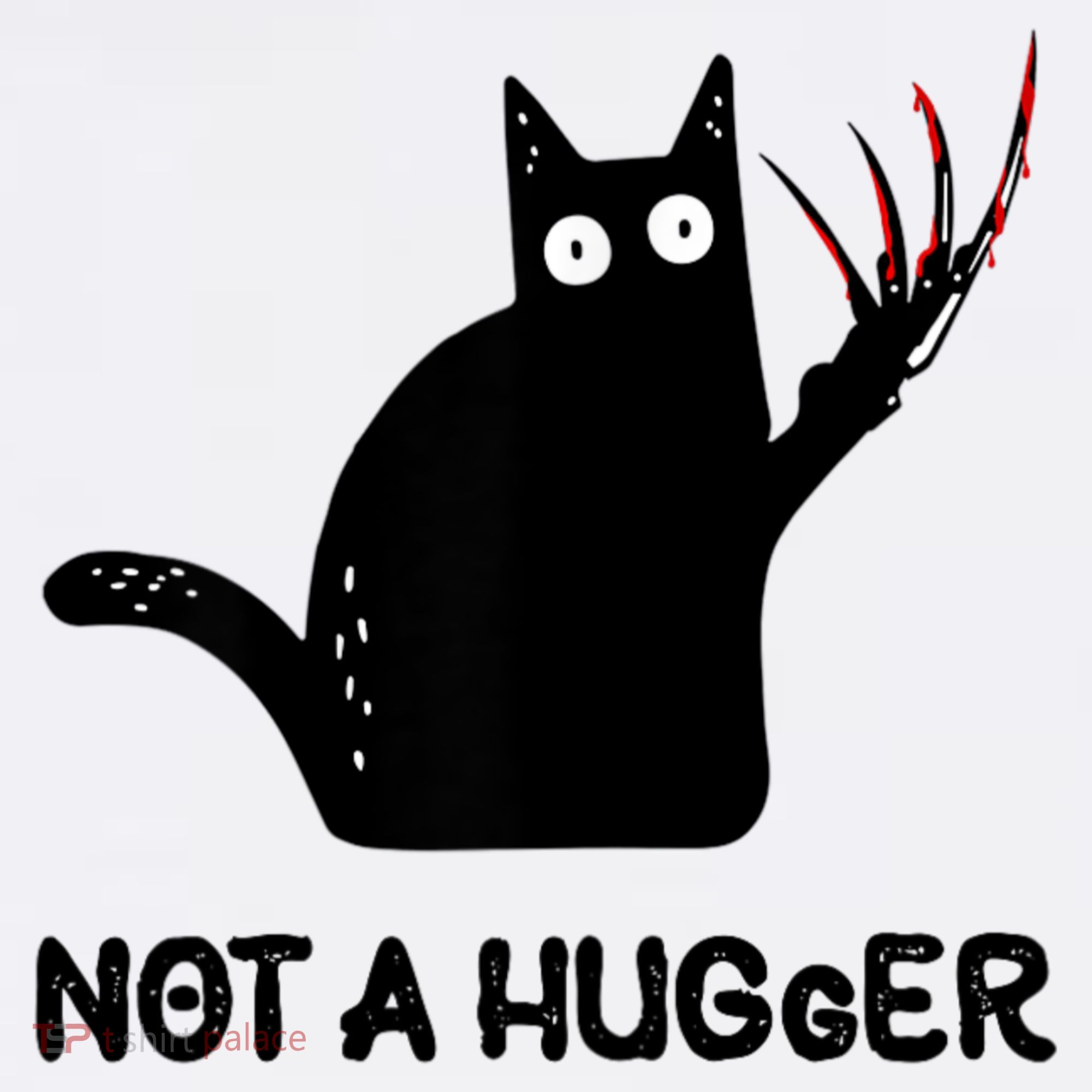 Funny Cat Not A Hugger Sarcastic Cat Saying Hat