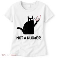 Funny Cat Not A Hugger Sarcastic Cat Saying Women's T-Shirt thumb 0