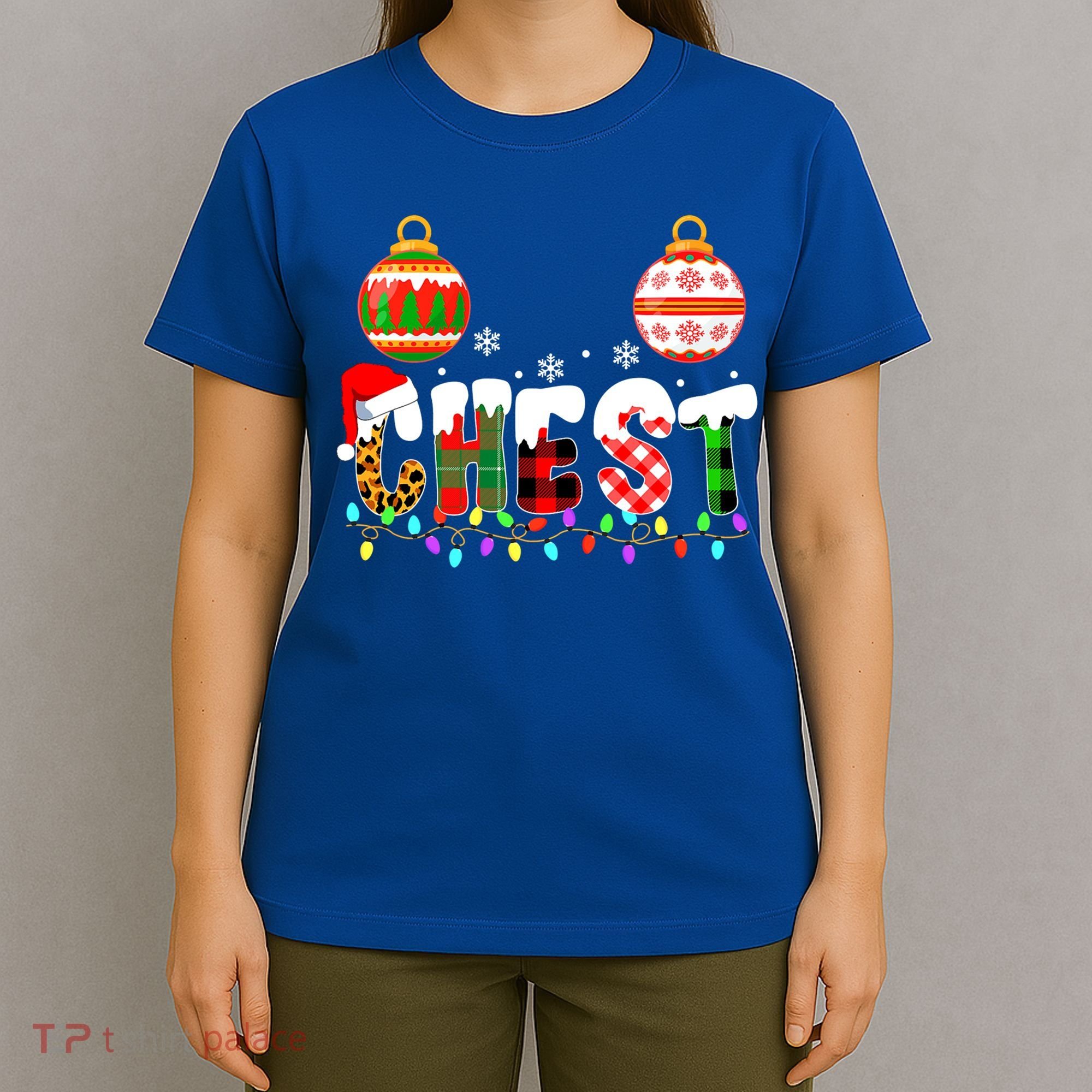 Funny Chest Nuts Couples Christmas Chestnuts Adult Matching Gift T-Shirt