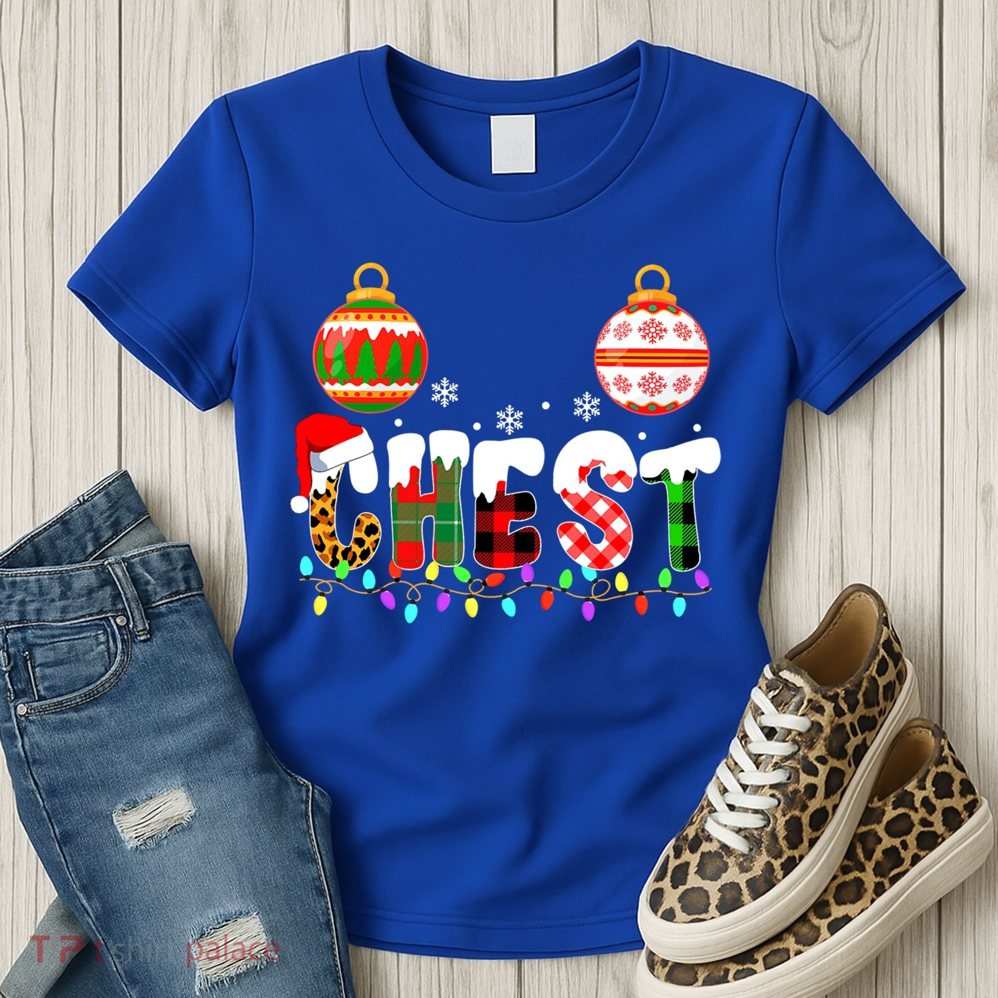 Funny Chest Nuts Couples Christmas Chestnuts Adult Matching Gift Women's T-Shirt
