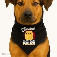 Funny Chicken Nugget Fast Food Cool Gift USA-Made Doggie Bandana thumb 1