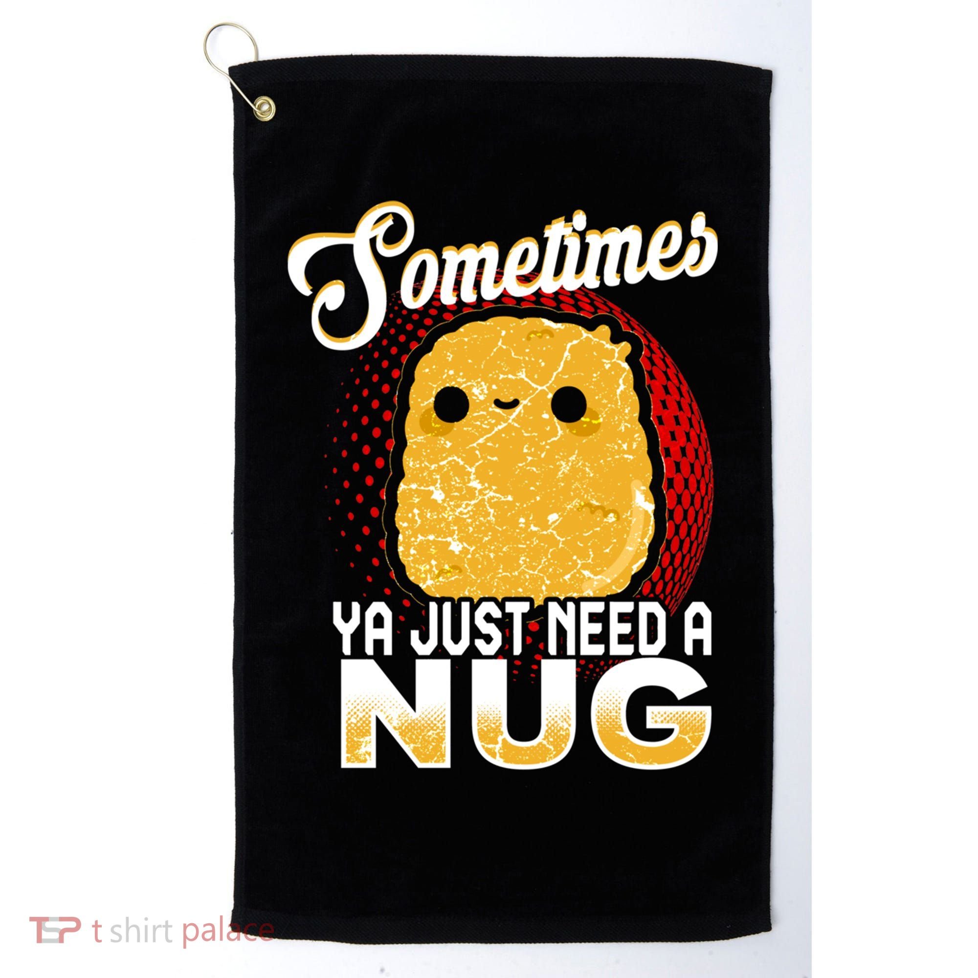 Funny Chicken Nugget Fast Food Cool Gift Golf Towel
