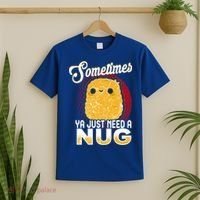 Funny Chicken Nugget Fast Food Cool Gift T-Shirt thumb 2