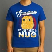 Funny Chicken Nugget Fast Food Cool Gift T-Shirt thumb 3