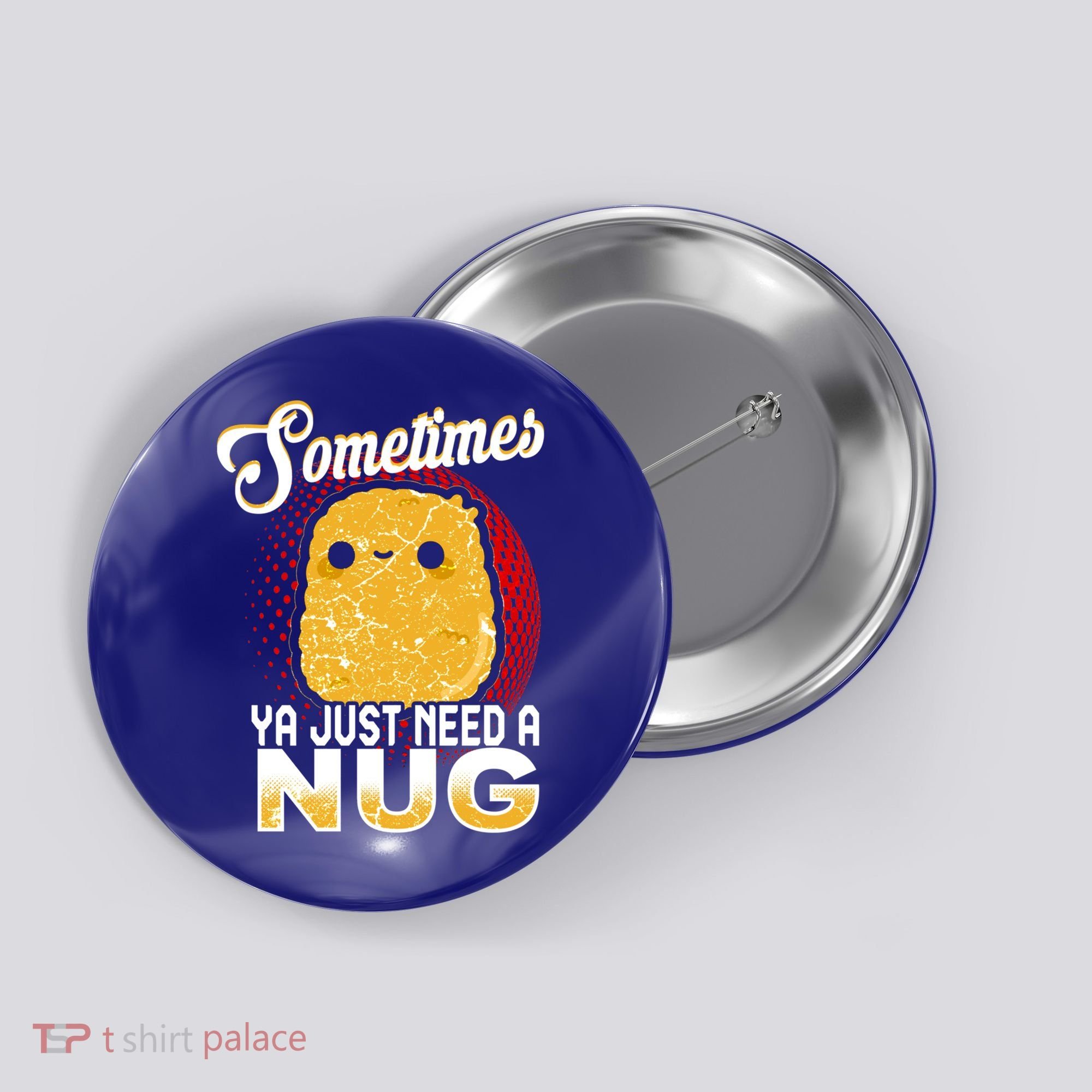 Funny Chicken Nugget Fast Food Cool Gift Button