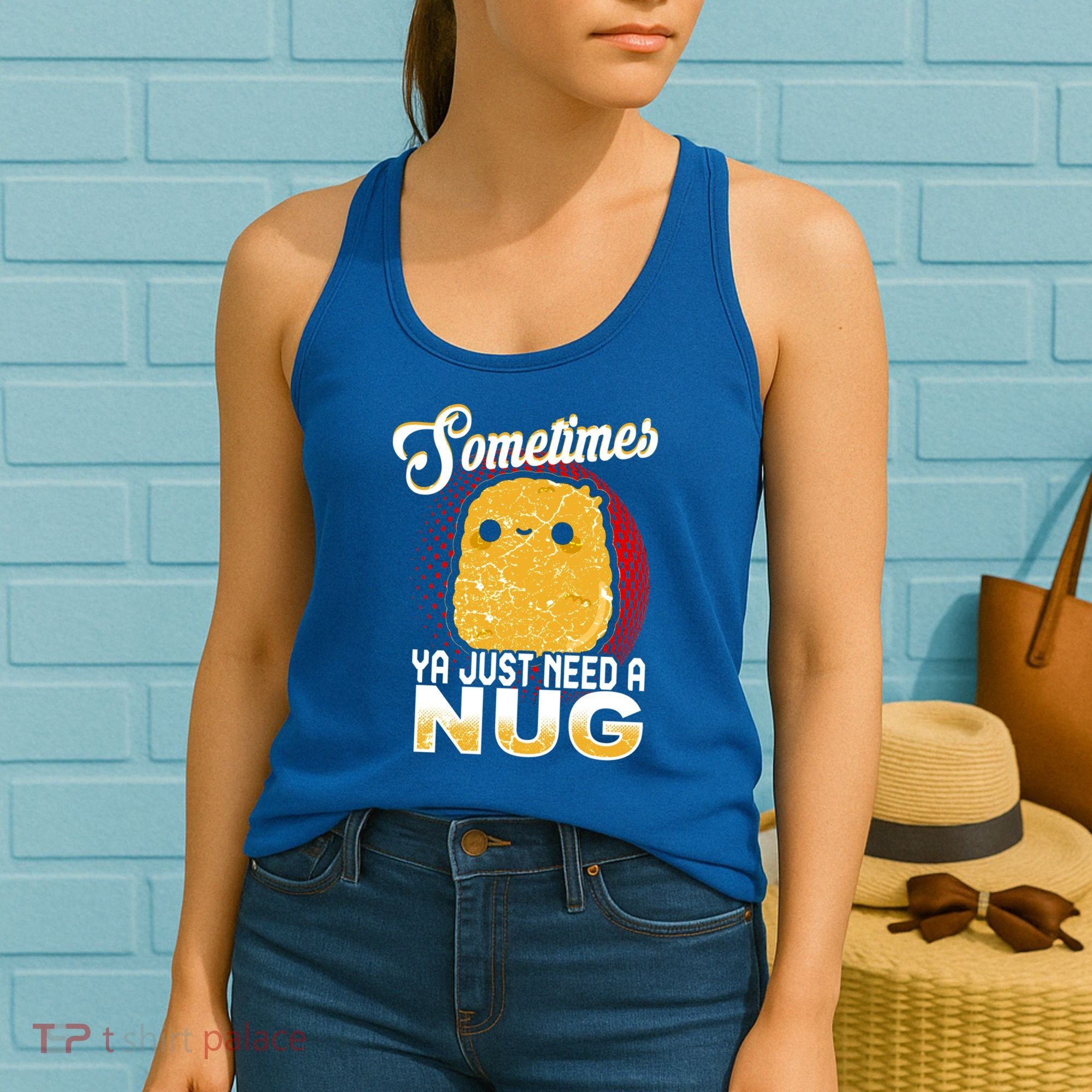 Funny Chicken Nugget Fast Food Cool Gift Women's Tank Top