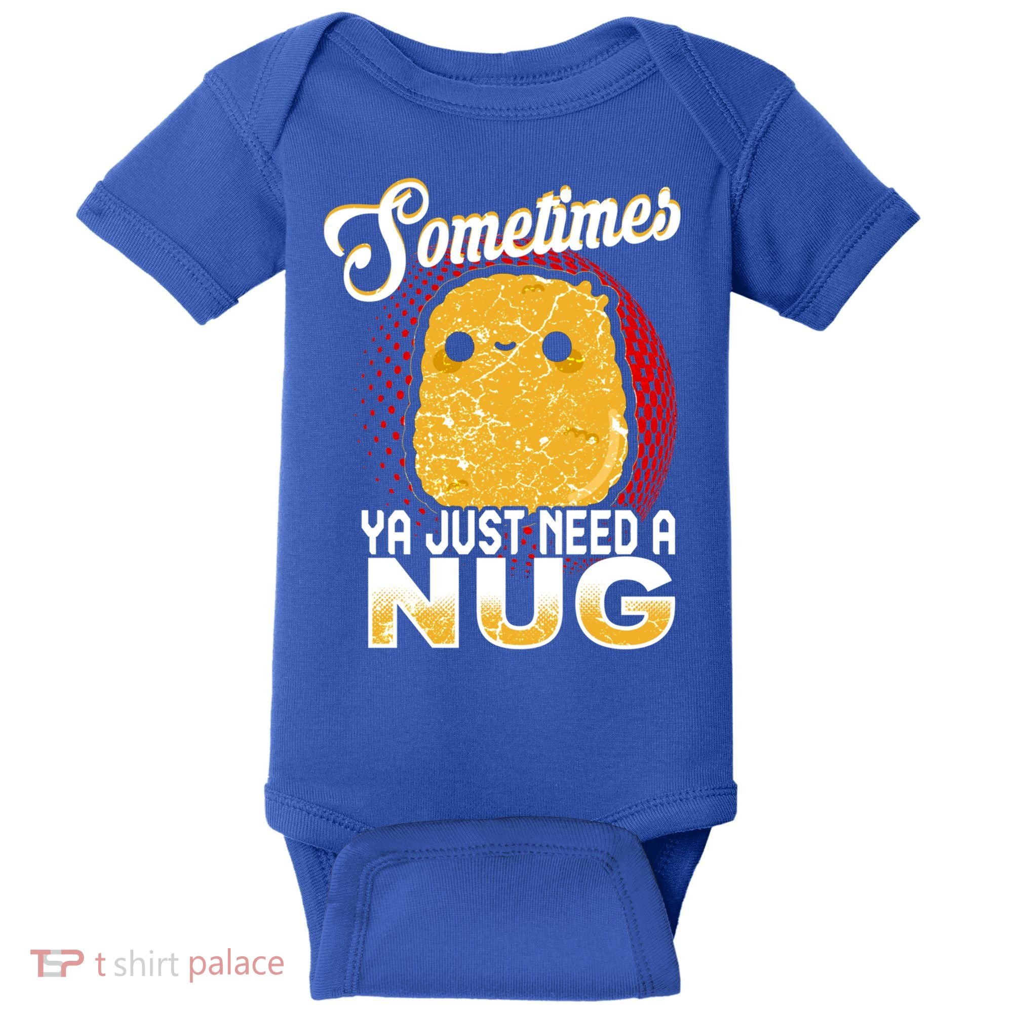 Funny Chicken Nugget Fast Food Cool Gift Baby Bodysuit