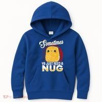Funny Chicken Nugget Fast Food Cool Gift Kids Hoodie thumb 0
