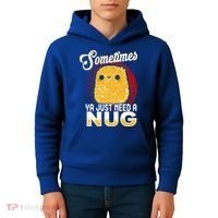 Funny Chicken Nugget Fast Food Cool Gift Kids Hoodie thumb 4