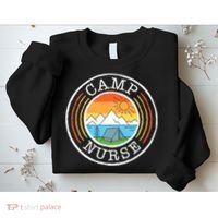 Funny Camp Nurses For Summer Camp Nurse Nursing Sweatshirt thumb 2