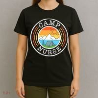 Funny Camp Nurses For Summer Camp Nurse Nursing T-Shirt thumb 4