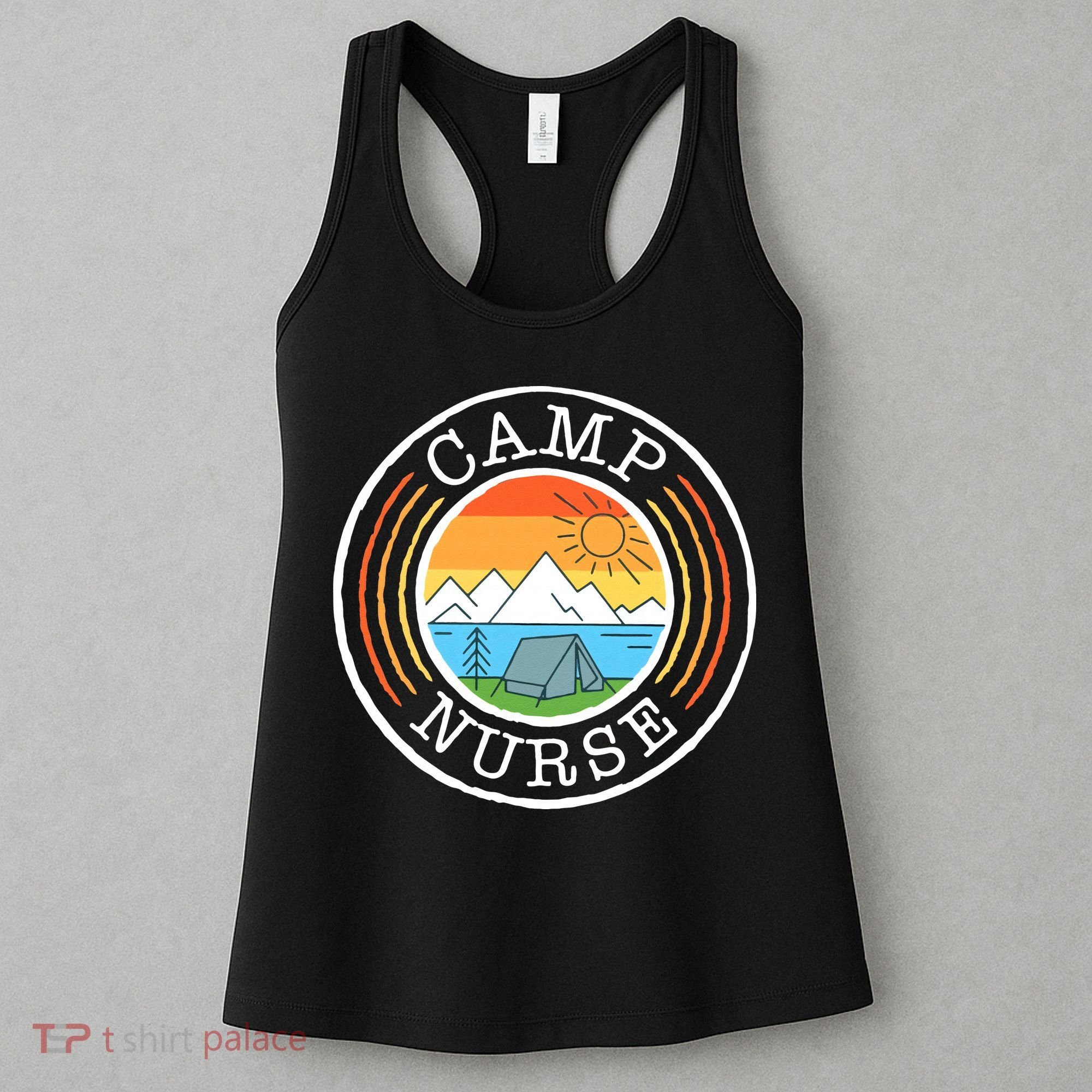Funny Camp Nurses For Summer Camp Nurse Nursing Women's Tank Top