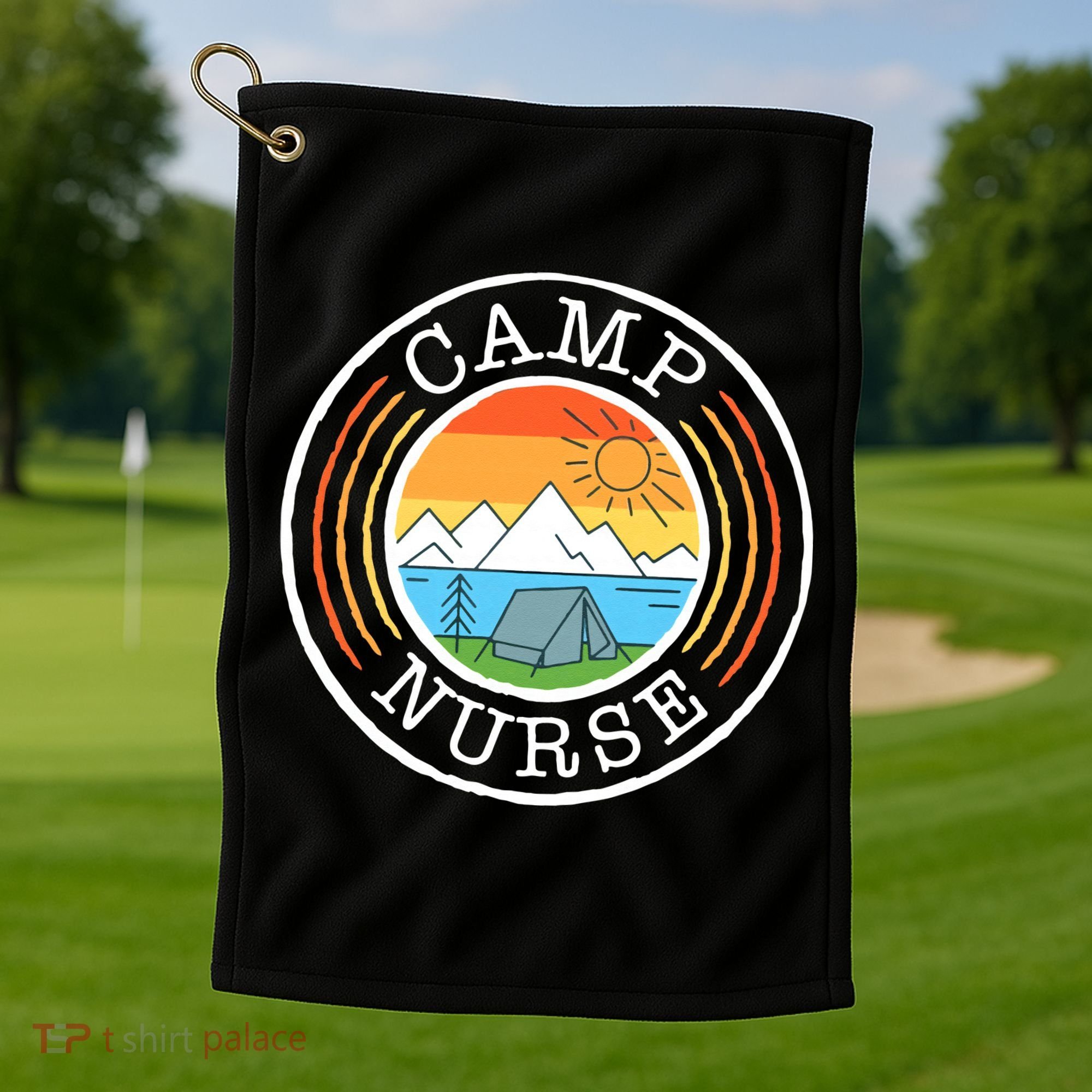 Funny Camp Nurses For Summer Camp Nurse Nursing Golf Towel