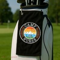 Funny Camp Nurses For Summer Camp Nurse Nursing Golf Towel thumb 2