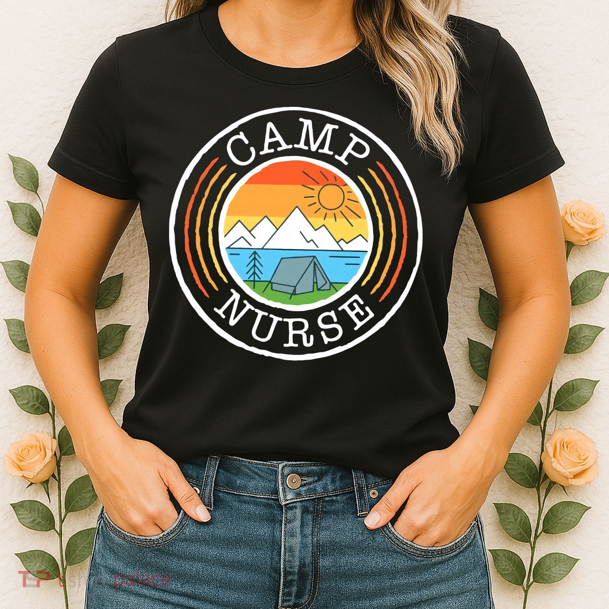 Funny Camp Nurses For Summer Camp Nurse Nursing Women's T-Shirt