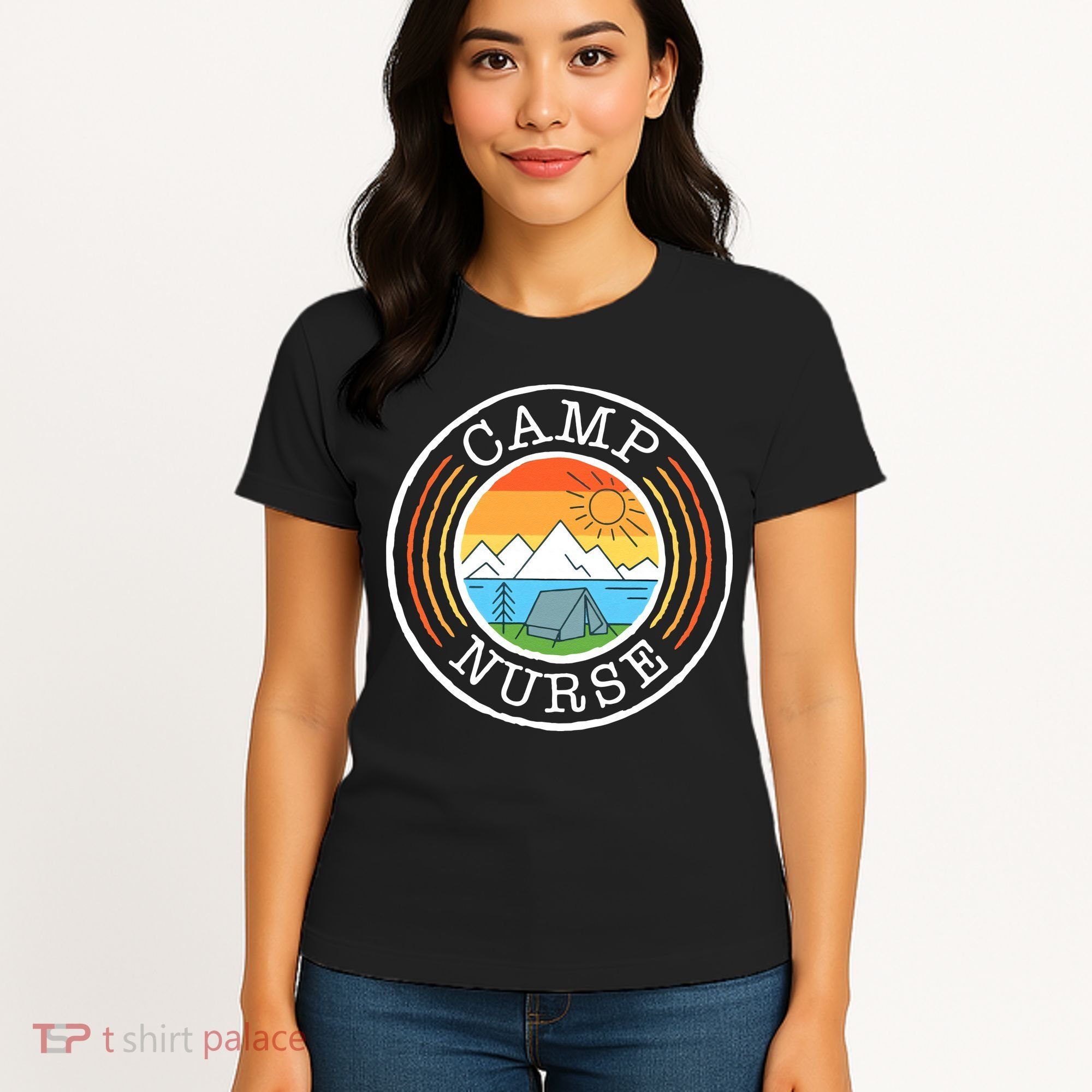 Funny Camp Nurses For Summer Camp Nurse Nursing Women's T-Shirt