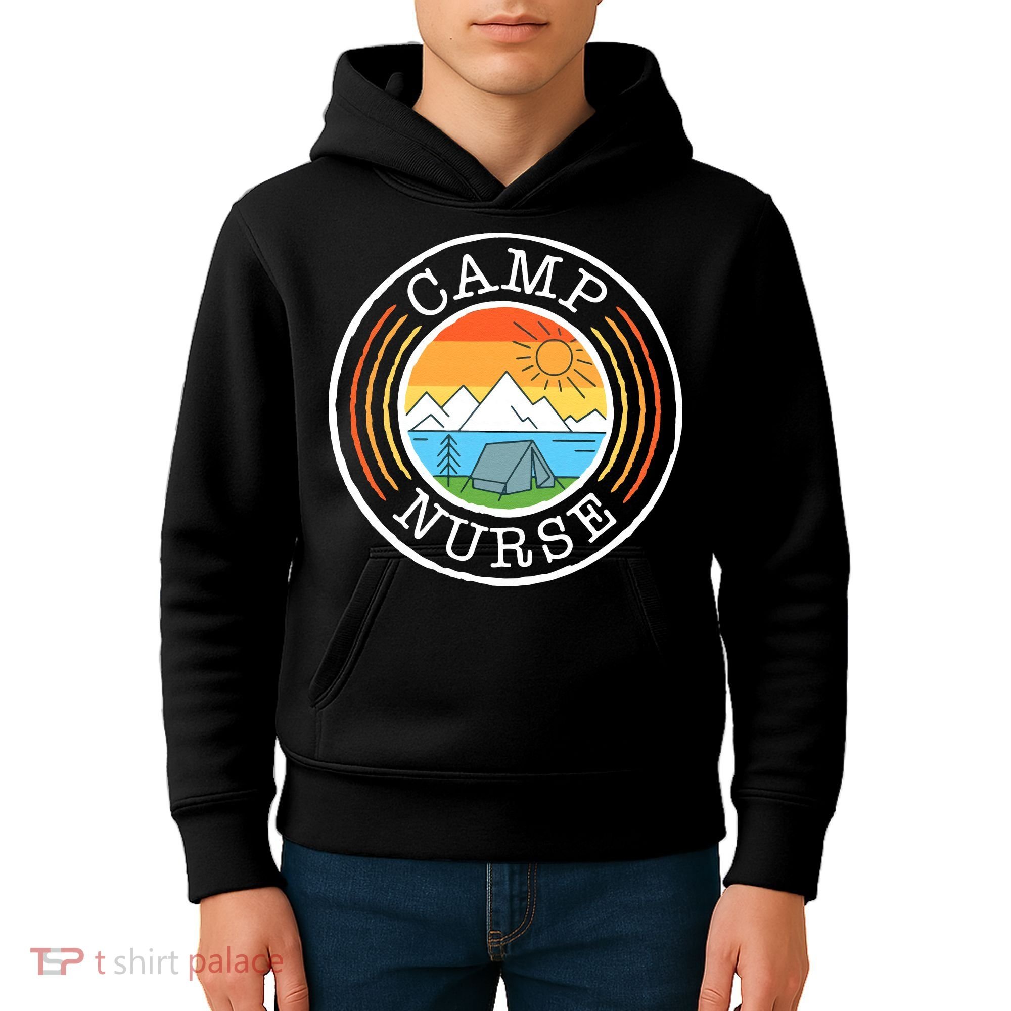 Funny Camp Nurses For Summer Camp Nurse Nursing Kids Hoodie