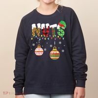 Funny Chest Nuts Couples Christmas Chestnuts Adult Women's Sweatshirt thumb 0