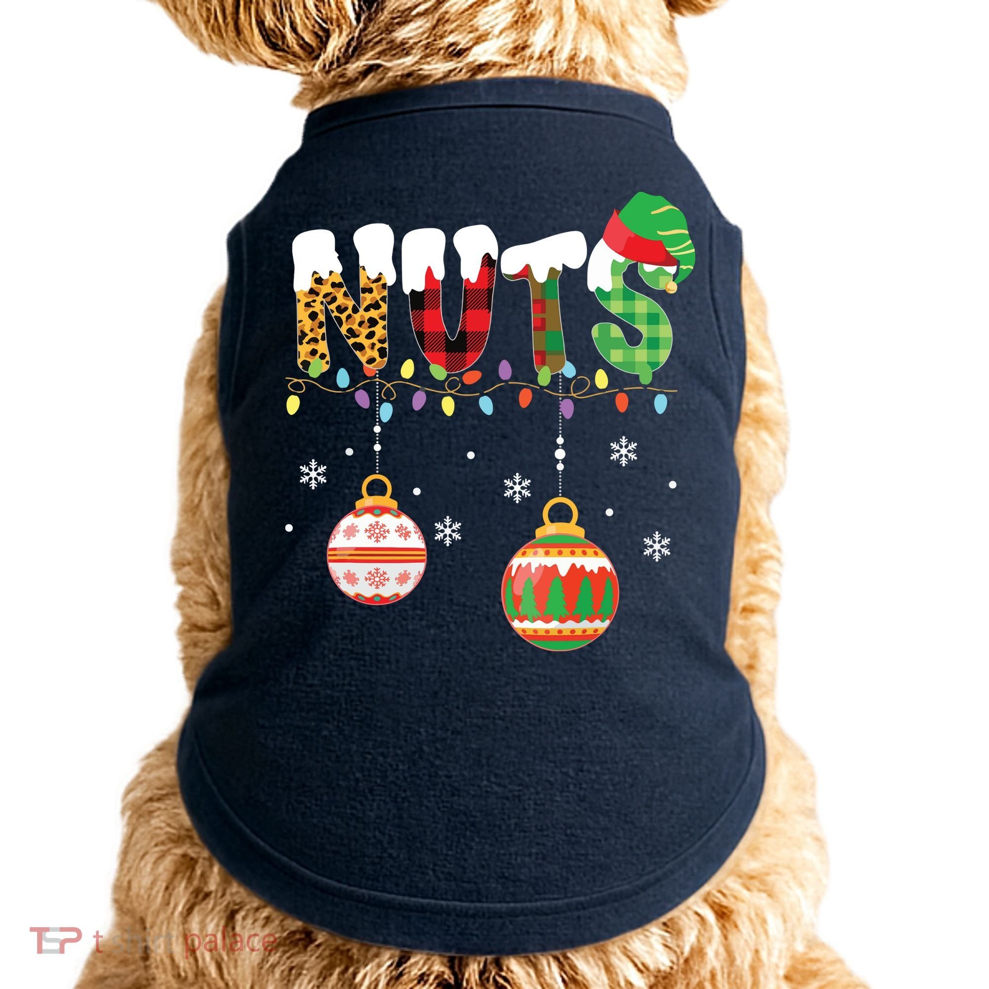 Funny Chest Nuts Couples Christmas Chestnuts Adult Doggie Tank