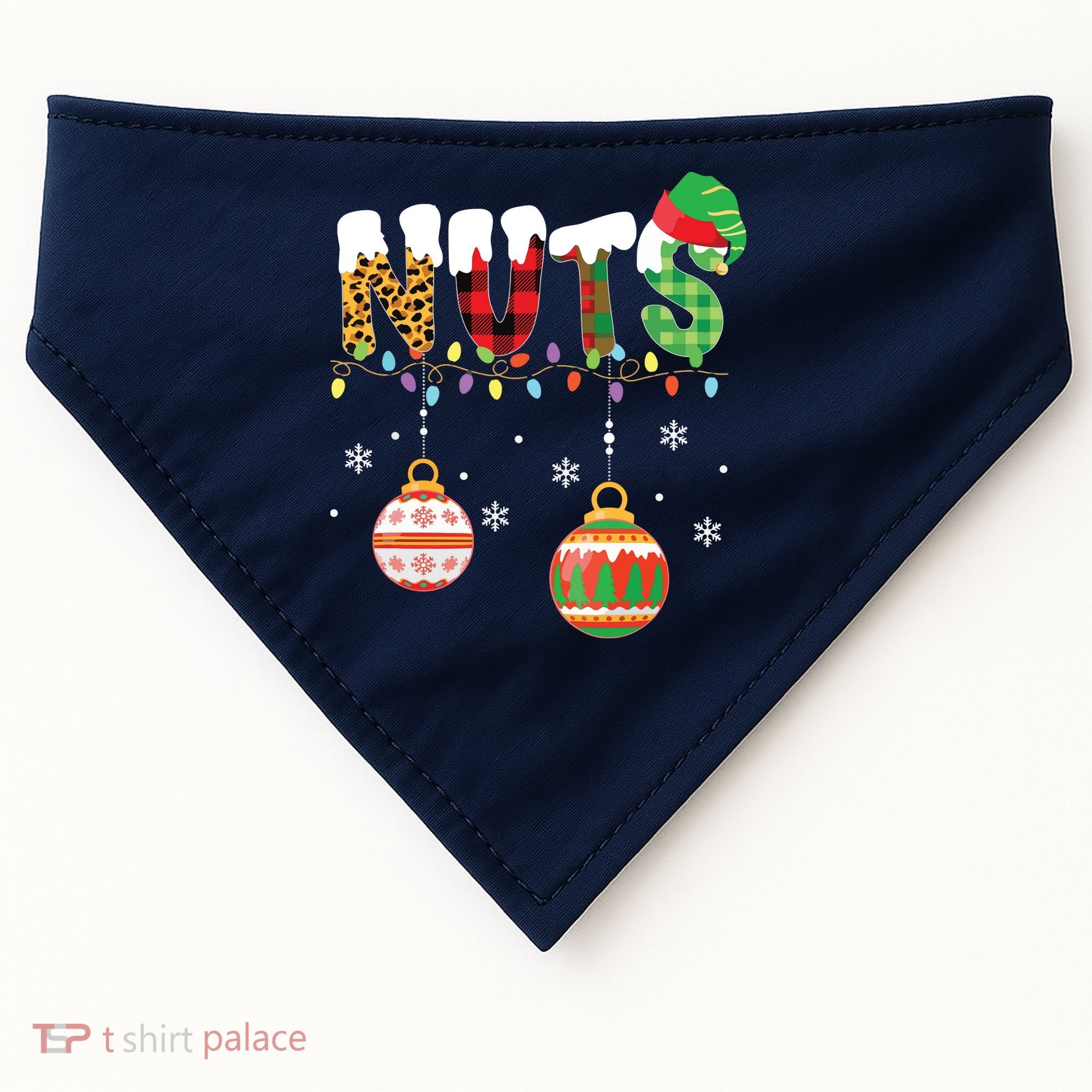 Funny Chest Nuts Couples Christmas Chestnuts Adult USA-Made Doggie Bandana