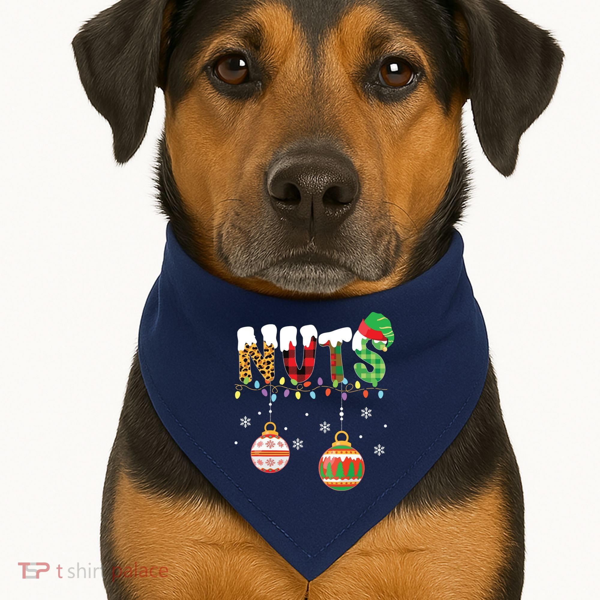 Funny Chest Nuts Couples Christmas Chestnuts Adult USA-Made Doggie Bandana