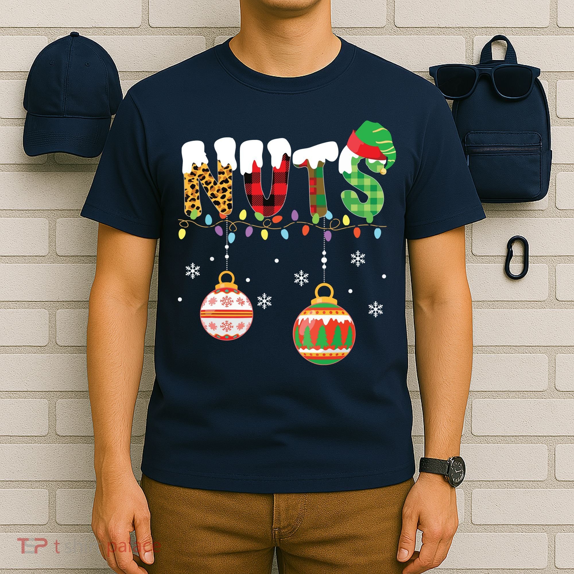Funny Chest Nuts Couples Christmas Chestnuts Adult T-Shirt