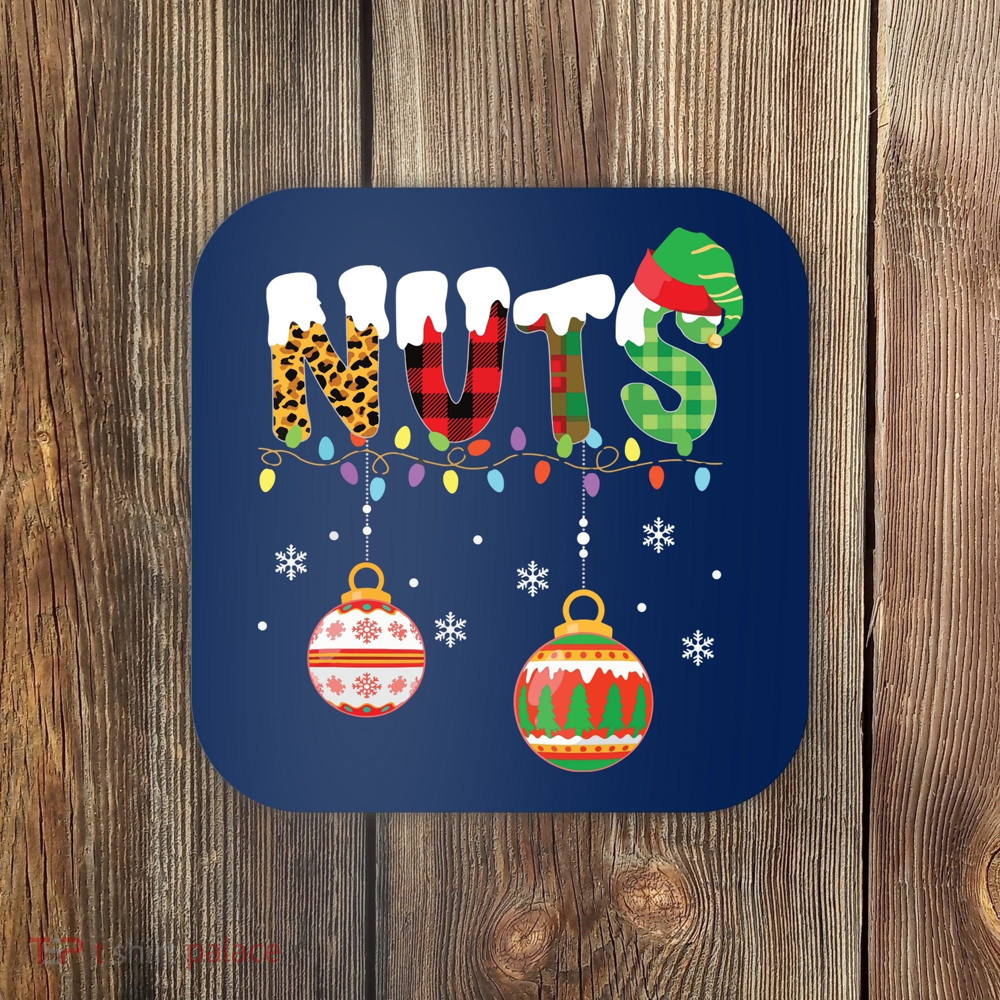 Funny Chest Nuts Couples Christmas Chestnuts Adult Coaster