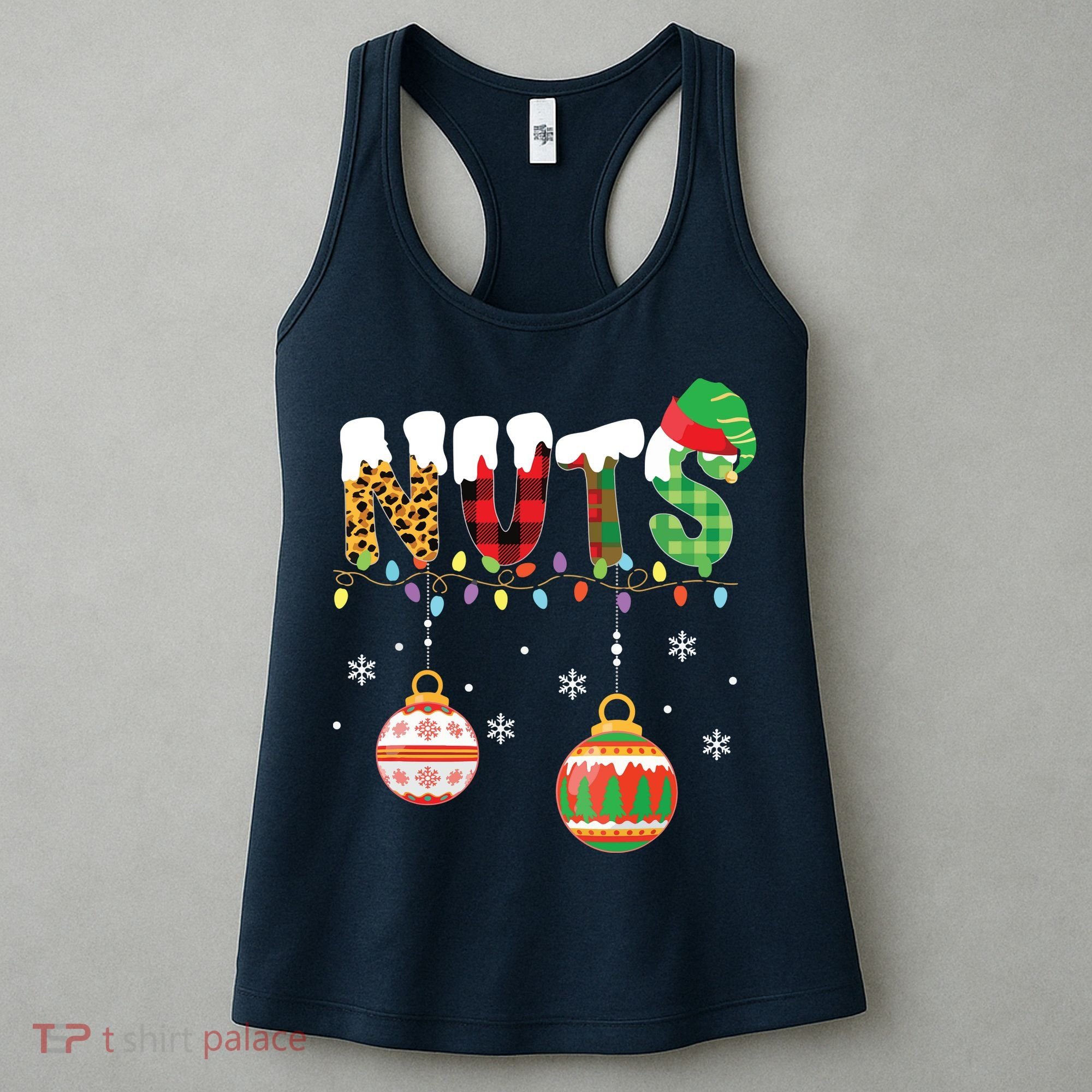 Funny Chest Nuts Couples Christmas Chestnuts Adult Women's Tank Top