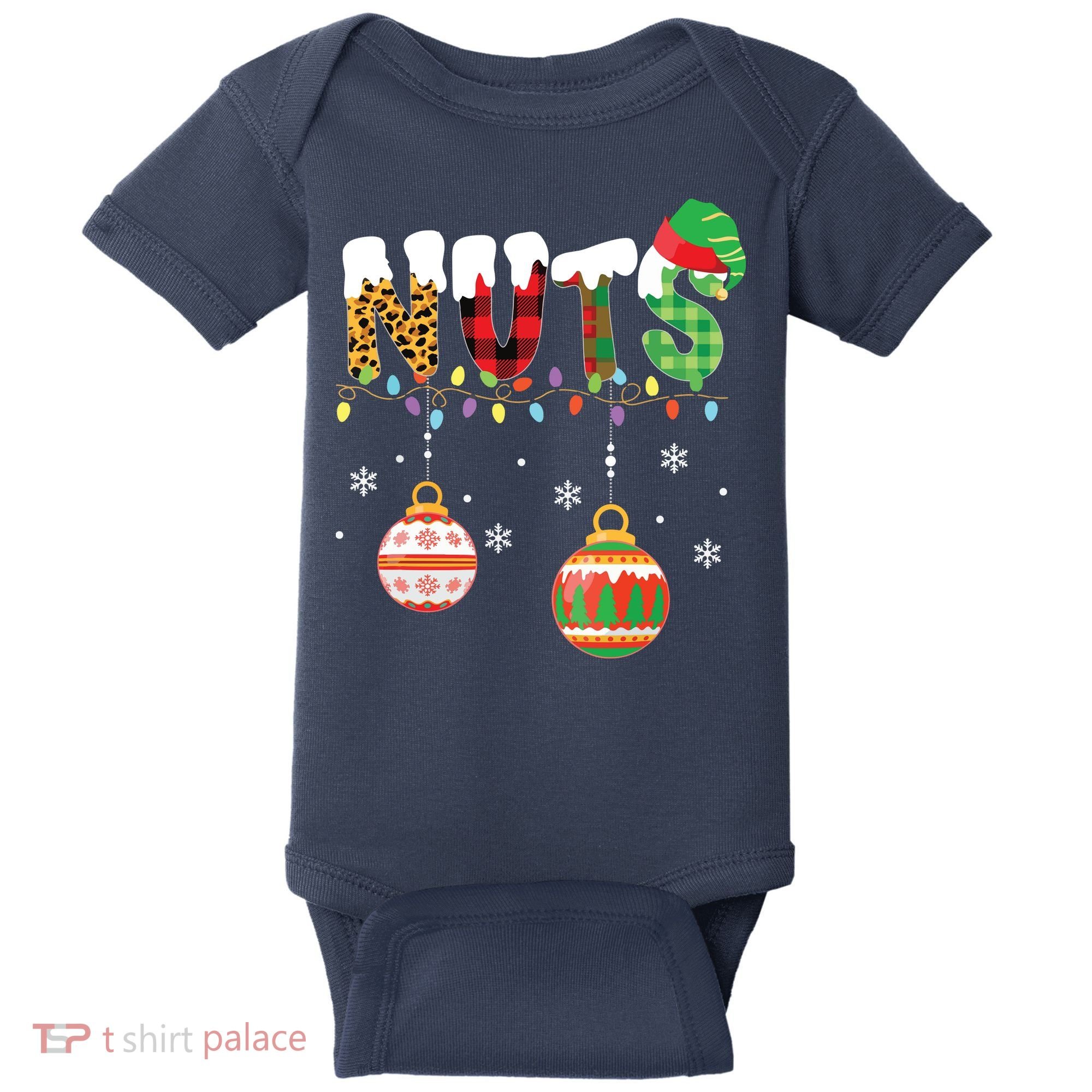Funny Chest Nuts Couples Christmas Chestnuts Adult Baby Bodysuit