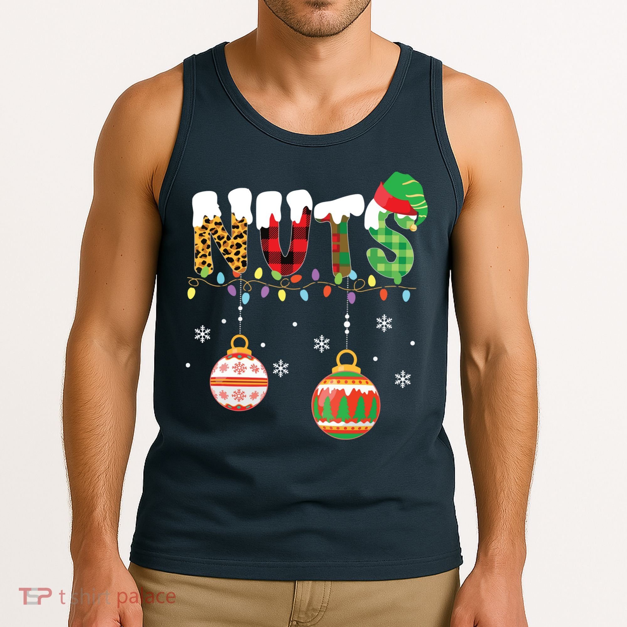 Funny Chest Nuts Couples Christmas Chestnuts Adult Tank Top