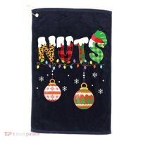 Funny Chest Nuts Couples Christmas Chestnuts Adult Golf Towel thumb 0
