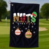 Funny Chest Nuts Couples Christmas Chestnuts Adult Golf Towel thumb 1