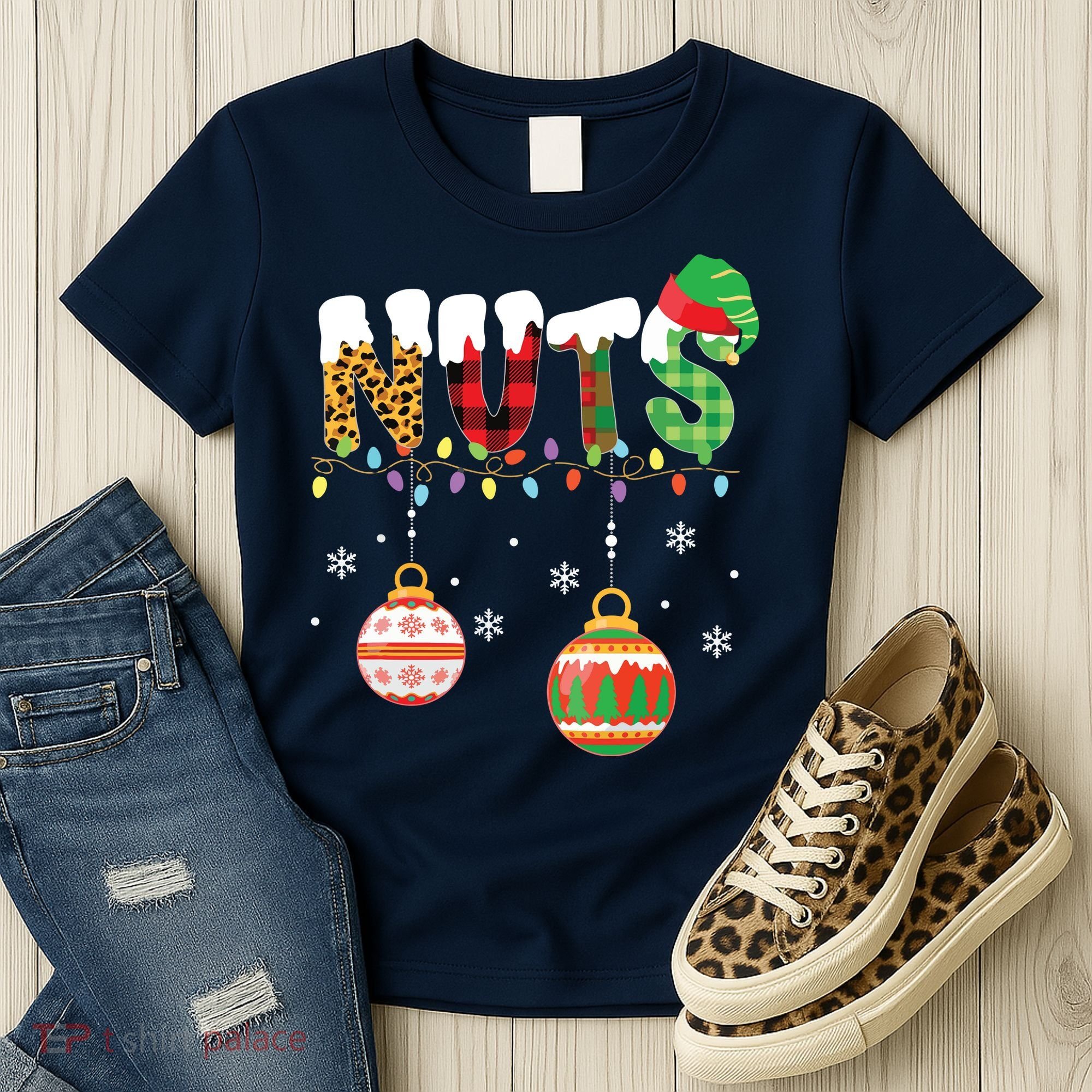 Funny Chest Nuts Couples Christmas Chestnuts Adult Women's T-Shirt