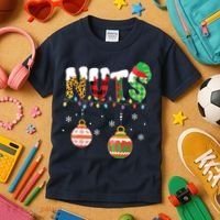 Funny Chest Nuts Couples Christmas Chestnuts Adult Kids T-Shirt thumb 3