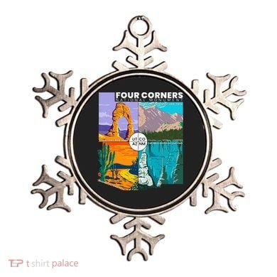 Four Corners National Monument With National Parks Vintage Ornament