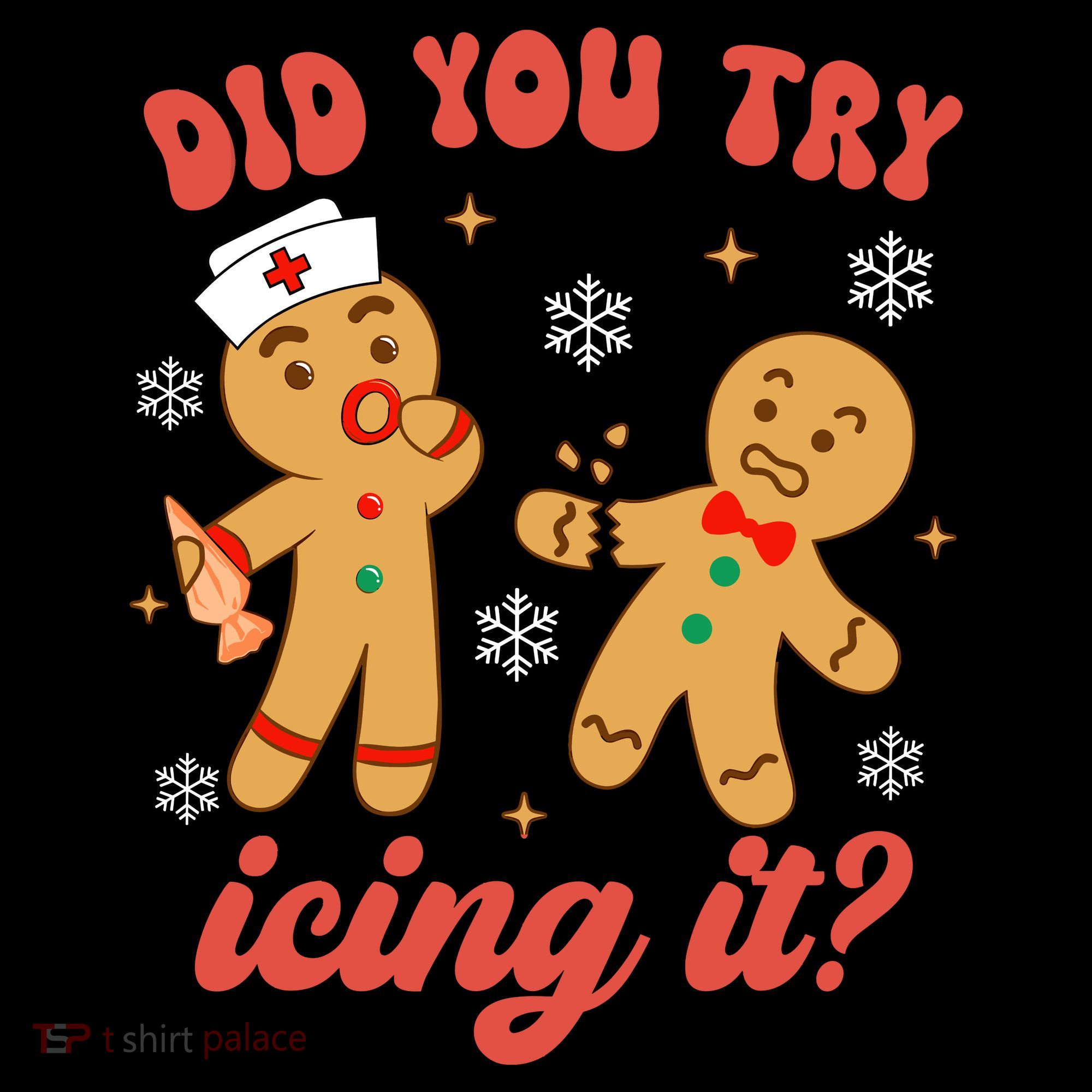 Funny Christmas Nurse Gingerbread Man Did You Try Icing It Coffee Mug