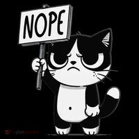 Funny Cat Nope Grumpy Face Cat Sarcastic Mom Dad Toddler Hoodie thumb 2