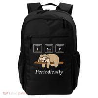 Funny Chemistry Nerdy Lazy Sloth I Nap Periodically Backpack thumb 0